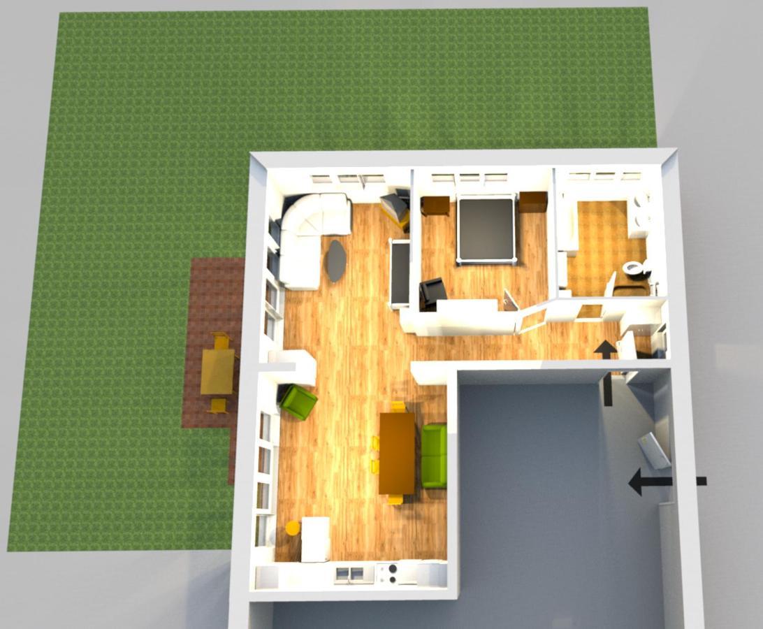 85 qm Wohnung Pauluste mit Terasse und Garten Rostock Exterior foto